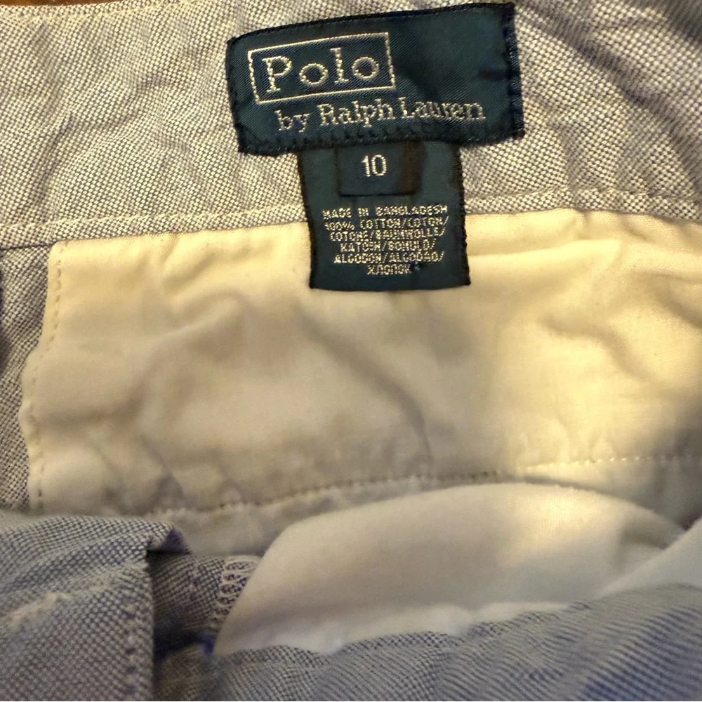 Ralph Lauren Boys Size 10 Light Blue Chino Dress Pants 100% cotton Preppy Casual